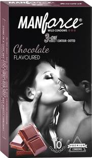 MANFORCE Wild 3 in 1, Chocolate Flavoured Condom