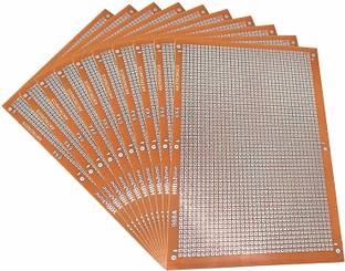 Grahikum 6 X 4 CM PCB General Purpose Printed Circuit Board, Mini Zero PCB Board (Pack of 10) Electronic Components Electronic Hobby Kit