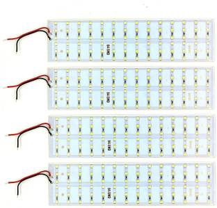 INVENTO 4Pcs 12V 30W 2835 LED Strip White Color 84 SMD LED Plate 200x50x2.5mm High Power Ultra Bright Automotive Electronic Hobby Kit