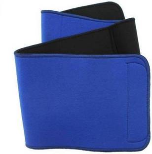 H D Enterprise DLX=SW 596 Tummy Sweat Waist Trainer Belt For Men and Women (BLUE) Fitness Band