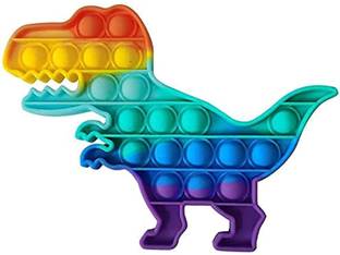 Galactic Dinosaur pop it Fidget Toy, pop its Fidget Toys, Fidget Toys pop it Dinosaur (Dinosaur Rainbow)