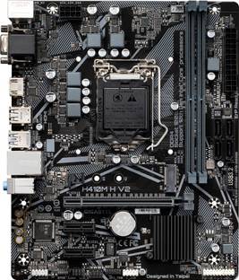 GIGABYTE H410M H V2 Ultra Durable LGA 1200Socket Micro-ATX Intel H410 Chipset DDR4 Motherboard for Desktop