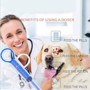Triangle Ant ™ Dog Cat Puppy Rabbit Pills Dispenser Feeding Kit Given Medicine Control Rod Pet Health Supplements