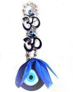 gandak OM Evil Eye for nazar battu blue for Car/Home/Shop/Offie/Gift Decorative Showpiece  -  15 cm