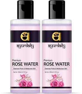 Ayurdaily Rose Water Face Toner & Mist- Natural Toner For Glowing Skin For All Skin Type Men & Women