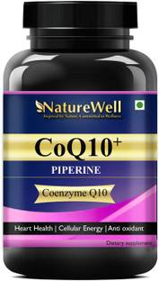 Naturewell Coenzyme (coq10) 120mg with Piperine 5mg for Energy Premium
