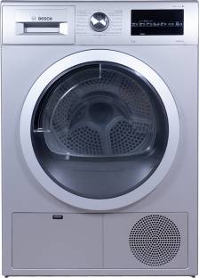 BOSCH 8 kg Fully Automatic Condenser Tumble Dryer Dryer with In-built Heater Silver