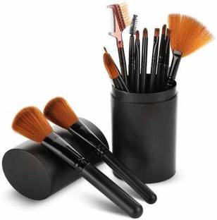 Iblay Extra Soft 12 Pc Premium Makeup Brush Set with Black Storage Box (Pack of 12)