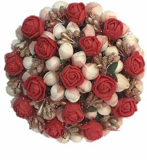 GuruEmbellish Artificial Festives Designer Bridal Juda Bun Gajra Hair Accessories For Women Bun