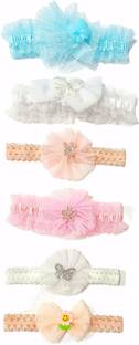 Myra Collection fancy elastic hair accessories set 6 for girls Head Band