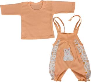 Siddhi Enterprises Dungaree For Baby Boys & Baby Girls Casual Printed Cotton Blend