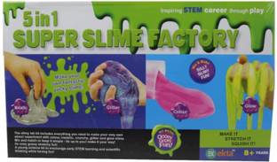 JMdSports 5 IN 1 Super Slime Factory Making Kit For Kids,Learn How To Make Your Favourite Slime In House