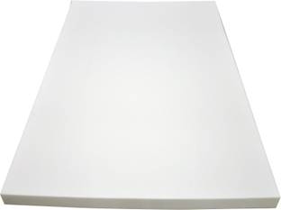 श्री ओम हैंडलूम Sofa foam sheet 50 Density (4 inch, White) 4 inch सिंगल PU फोम मैट्रेस