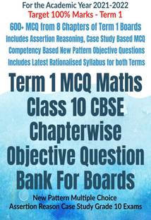 Term 1 MCQ Maths Class 10 Cbse Chapterwise Objective Question Bank for Boards