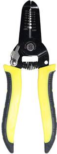 TOTAM 3 In 1 Wire Stripper, Professional Tool For Stripping, Cutting And Crimping 10-22 AWG Stranded Wires, Cable Cutter And Crimper, Plier For Copper And Aluminum Wires, Ergonomic Non-Slip Handle Metal Cutter