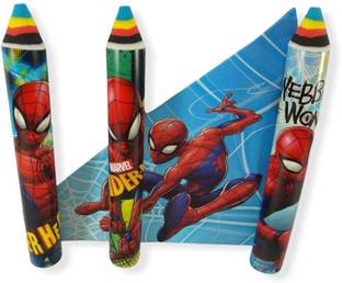 Absolute Evolution An attractive, beautifully designed, large sized (15 Cms X 2.5 Cms) Spiderman Erasers a set of 3. An excellent Stationery gift for kids Non-Toxic Eraser