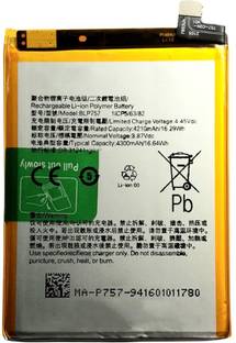 FULL CELL Mobile Battery For  Oppo Realme 6 / Realme 6i / Realme 6 Pro / RMX2061 RMX2063 RMX2002 RMX2001 BLP757