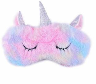 KetSan Unicorn Theme Fur Sleeping Rest Ice Eye Shade with Gel Bag Sleeping Mask Cover Cold Relaxing Soothing Eyes Care Gel Mask, soft feel with premium fur design Eye Shade