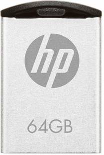 HP V222W 64 GB Pen Drive Compatible with Desktop Computer, Laptop USB 2.0 Metal Case