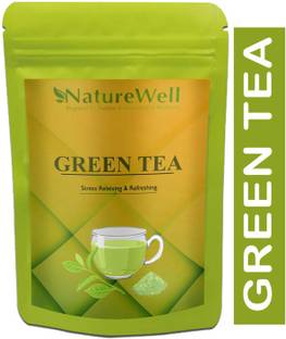 Naturewell Green Tea for Weight Loss | 100% Natural Green Loose Leaf Tea | Pure Green Tea with No Additives Unflavoured Green Tea Pouch Ultra (T176) Green Tea Pouch