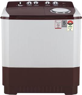 LG 10 kg 5 Star with Roller Jet Pulsator with Soak, Wind Jet Dry and Rat Away, 6.5 Kg (Spin Tub Capaci...