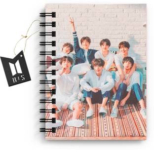 DI-KRAFT BTS Boys Printed Notebook/Diary With Bookmark for Home and office use(6*8Inch) A5 Diary Unruled 160 Pages