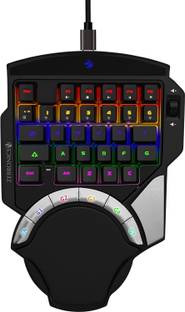 ZEBRONICS Zeb-Max Atom Wired USB Standard Gaming Keyboard Compatible with Desktop, Laptop, Mac Easy to Use,Plug and Play,Quick, Comfy Durable body