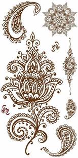 voorkoms Mehandi Tattoo Waterproof For Girls Temporary Body Tattoo