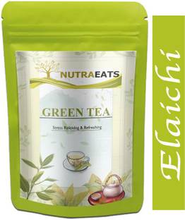 NutraEats Green Tea for Weight Loss | 100% Natural Green Loose Leaf Tea | Elaichi Flavor Green Tea Pouch Pro (T306) Green Tea Pouch