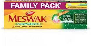 Dabur family pack pure extract (toothpaste) 200g+100g+ binaca brush Toothpaste