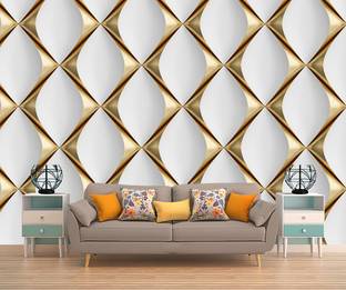 ALL DECORATIVE DESIGN Decorative White Wallpaper
