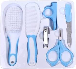 Miss & Chief by Flipkart Grooming Kit/Manicure Kit for Babies/Infants/Toddler with Scissors, Nail Clipper,Hair Brush, Filer & Comb