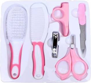 Miss & Chief by Flipkart Grooming Kit/Manicure Kit for Babies/Infants/Toddler with Scissors, Nail Clipper,Hair Brush, Filer & Comb