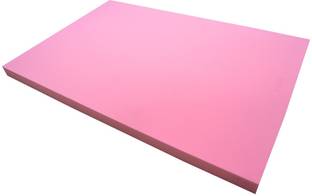 Shree Om Handloom Sofa foam sheet 40 Density (4 inch, pink ) 4 inch Double PU Foam Mattress