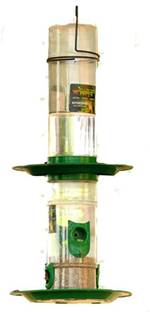 AMIJIVDAYA Medium double decker Window Bird Feeder Bird Feeder