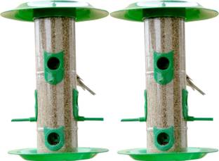 AMIJIVDAYA Bird feeder large with hut combo Window Bird Feeder Bird Feeder
