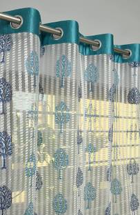BeautifulGhar Creations 152 cm (5 ft) Window Tissue Curtain (Pack Of 2)
