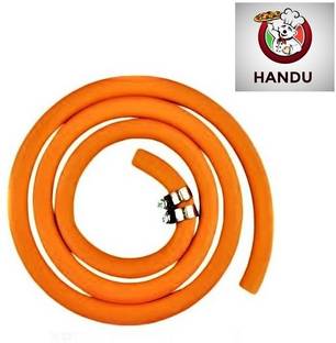 handu indian Bharat 3 Meter Original Gas Pipe With Clump ISI CERTIFIED Hose Pipe Gas Pipe Steel Wire Rubber Hose Pipe Hose Pipe