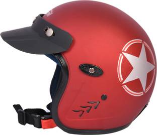 4U SUPREME SUPREME1 WITH PEAK(OPEN FACE) Motorbike Helmet