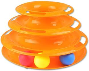 Regiis Interactive Three Layer Balls Cat Toy - Keep Your Kitty Happy and Busy Plastic Ball For Cat