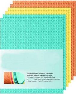 B S NATURAL Sponge for Kitchen,Pack of 6 Washing Dishes Sponge Wipe Sponge Wipe Multicolor Wipes