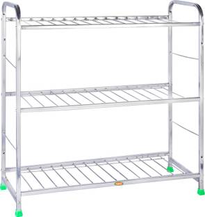 Patelraj Stainless Steel Book stand Metal Open Book Shelf