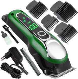 DFGDD Rechargeable With LCD Display Beard Electric Cutter Hair Cutting Trimmer for Men Fully Waterproof Trimmer 180 min  Runtime 1 Length Settings