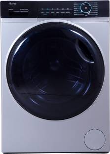 Haier 8 kg Fully Automatic Front Load with In-built Heater Silver