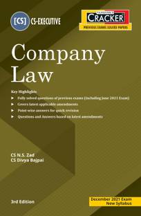 Taxmann's CRACKER for Company Law – The Most Updated & Amended Book on Past Exam Questions with Point-wise Answers for CS Executive | New Syllabus