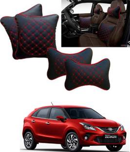 RONISH Black, Red Leatherite Car Pillow Cushion for Toyota