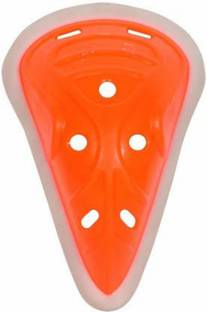vinox Abdominal Guard (Orange) Cricket Inner Thigh Guard (Orange) Bat Cover Free Size