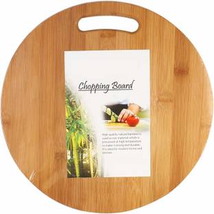 Giffy ® Wood Chopping Board for Kitchen | Cutting Board for Kitchen | Round Cutting Board | Wooden Serving Board | Pizza Platter | Size-34cm Wooden Cutting Board