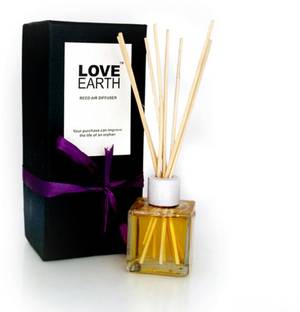 LOVE EARTH Lemon Diffuser Reed Diffuser- Lemon