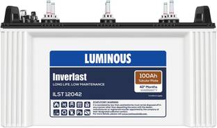 LUMINOUS Inverlast ILST12042 100Ah Short Tubular Battery Tubular Inverter Battery